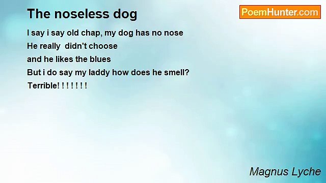 Magnus Lyche - The noseless dog