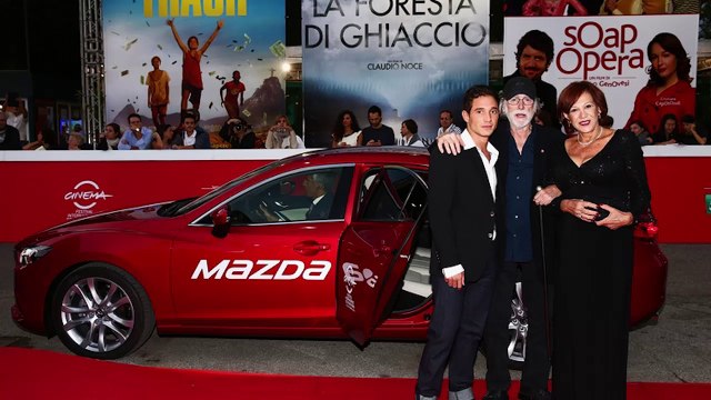 Stefano Leonori amministratore della Leonori S.p.A. e la MAZDA testimonial del Festival del Film di Roma