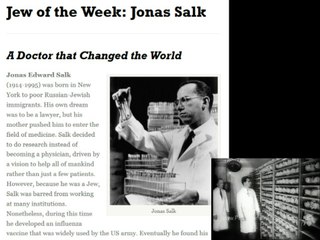 Thank You, Dr Salk!