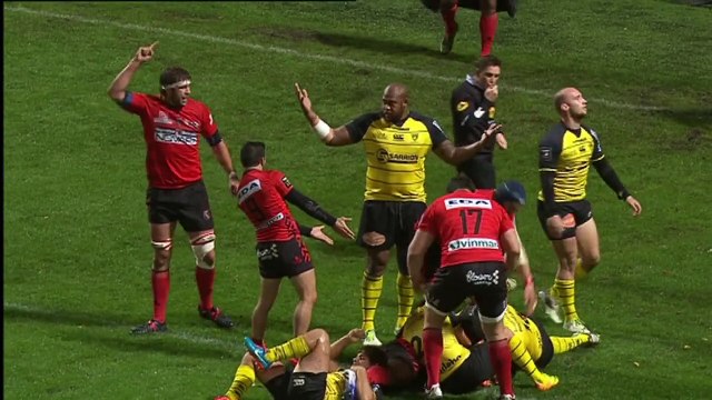 TOP14 - Oyonnax-La Rochelle: Essai Silvere Tian (OYO) - J11 - Saison 2014/2015