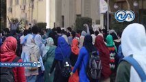 تظاهرة لطلاب الإخوان بجامعة القاهرة وهتافات ضد الجيش والشرطة