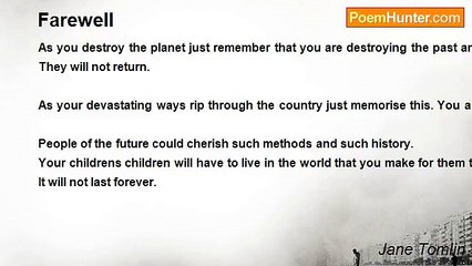 Jane Tomlin - Farewell