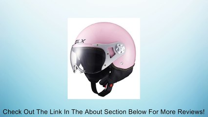 Tải video: GLX Copter Style Open Face Motorcycle Helmet (Pink, Medium) Review