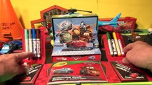 Pixar Cars2 with Lightning McQueen and Mater with a Pop-Up Coloring Book Play-Set   WOOHOO    !!!!!