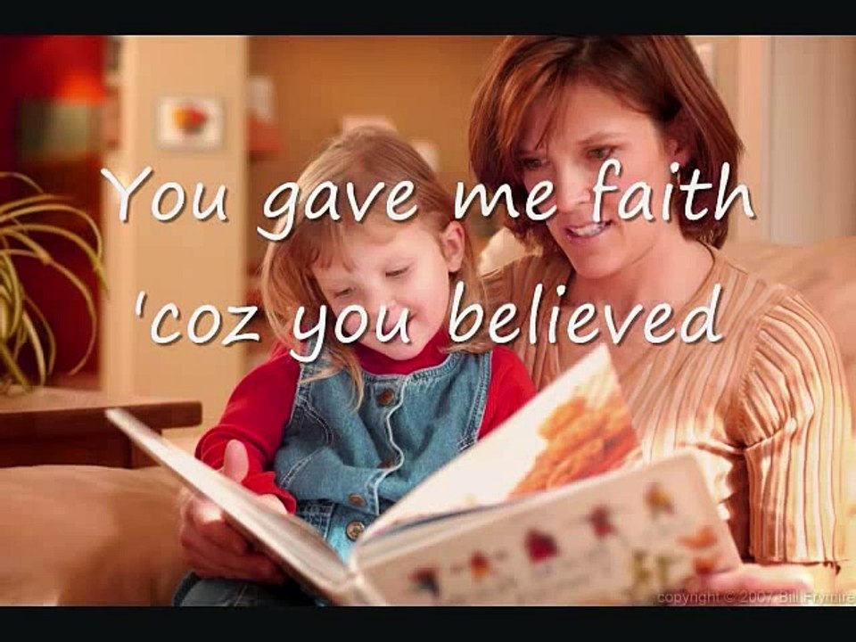 Because You Loved Me, Celine Dion (with Lyrics) - Dedication to Mothers