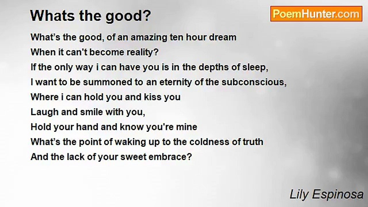 Lily Espinosa - Whats the good?