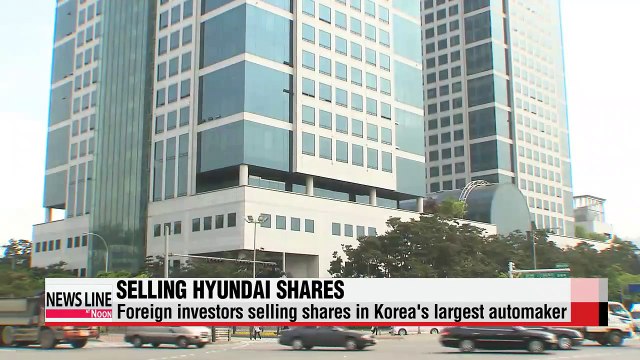 Foreign ownership of Korea's Hyundai Motor falls to four-month low