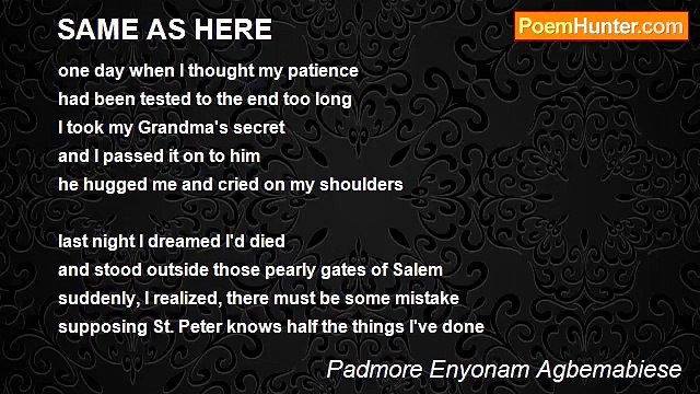 Padmore Enyonam Agbemabiese - SAME AS HERE