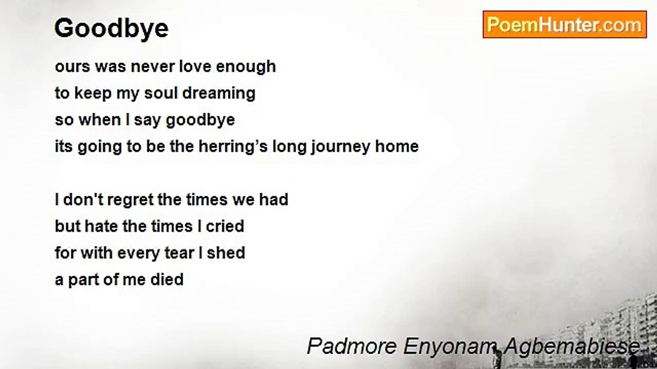 Padmore Enyonam Agbemabiese - Goodbye