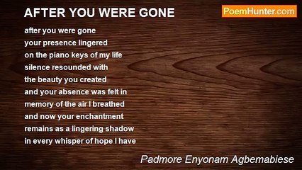 Padmore Enyonam Agbemabiese - AFTER YOU WERE GONE