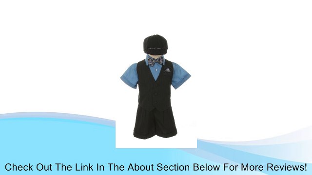 Dress Shorts Suit Tuxedo Outfit Set-Baby Boys & Toddler, Blue-Gray Pinstripe Review