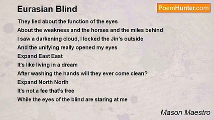 Mason Maestro - Eurasian Blind