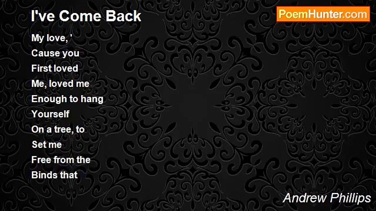 Andrew Phillips - I've Come Back