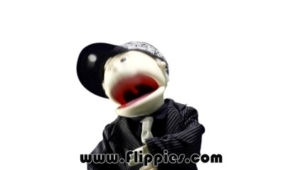 Hip hop grandpa spokes-puppet raps about flip books