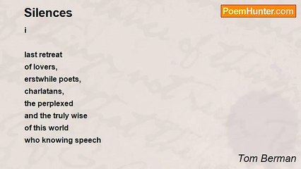 Tom Berman - Silences