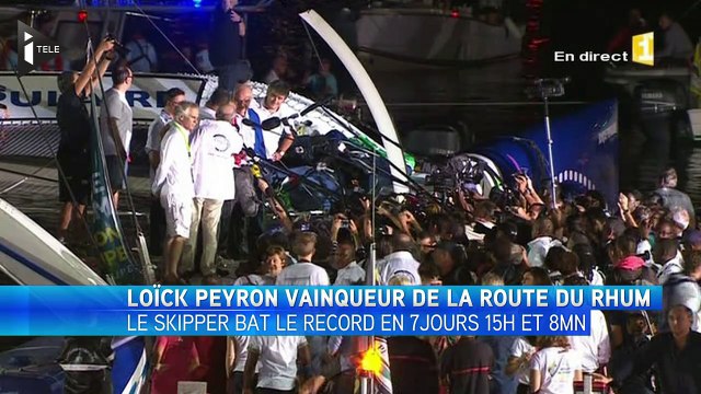 Loïck Peyron vainqueur de la Route du Rhum