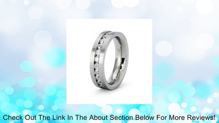Flat Titanium Eternity Ladies Wedding Band Review