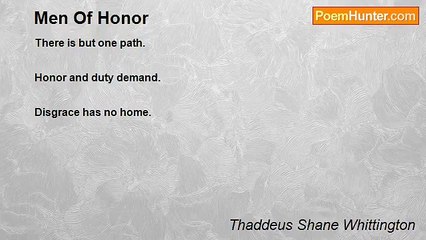 Thaddeus Shane Whittington - Men Of Honor