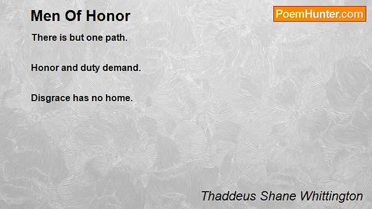 Thaddeus Shane Whittington - Men Of Honor