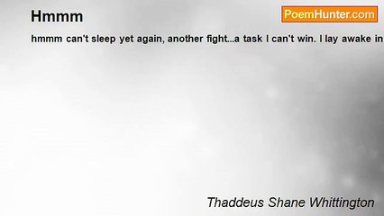 Thaddeus Shane Whittington - Hmmm