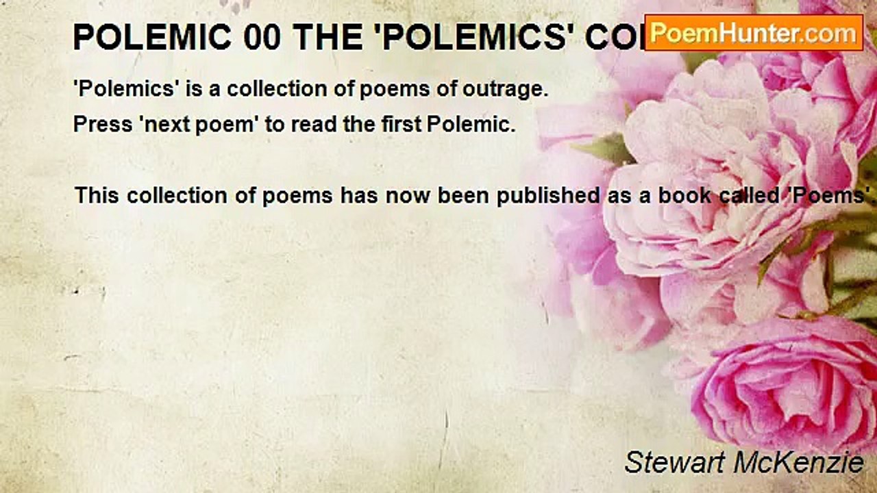 Stewart McKenzie - POLEMIC 00 THE 'POLEMICS' COLLECTION