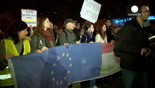 Miles de húngaros protestan en Budapest contra la corrupción