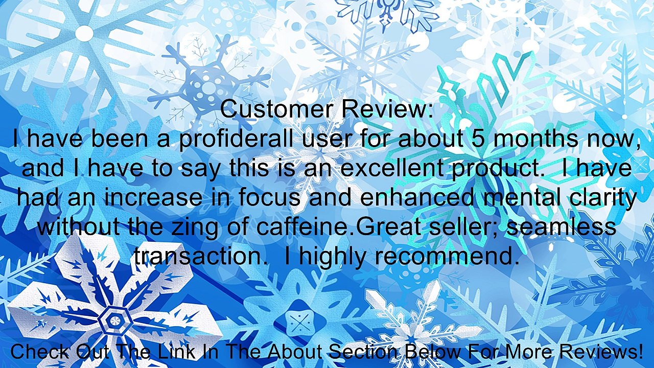 PROFIDERALL | Intense Focus. Incredible Energy. For the Healthy Overachiever. Review