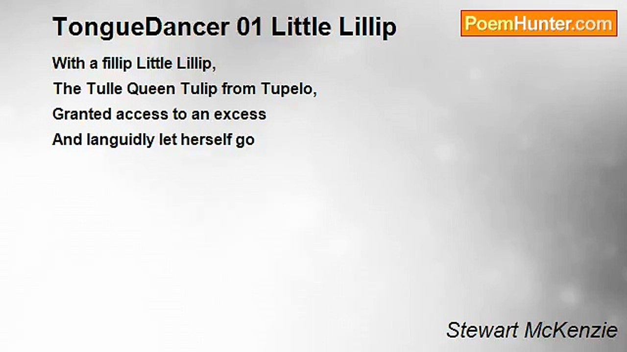 Stewart McKenzie - TongueDancer 01 Little Lillip