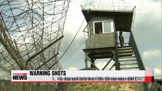 S. Korean military fires warning shots across border with N. Korea