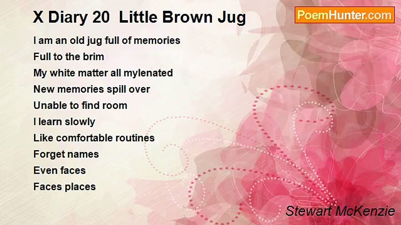 Stewart McKenzie - X Diary 20  Little Brown Jug