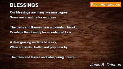 Janis B. Drinnon - BLESSINGS