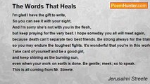 Jerusalmi Streete - The Words That Heals