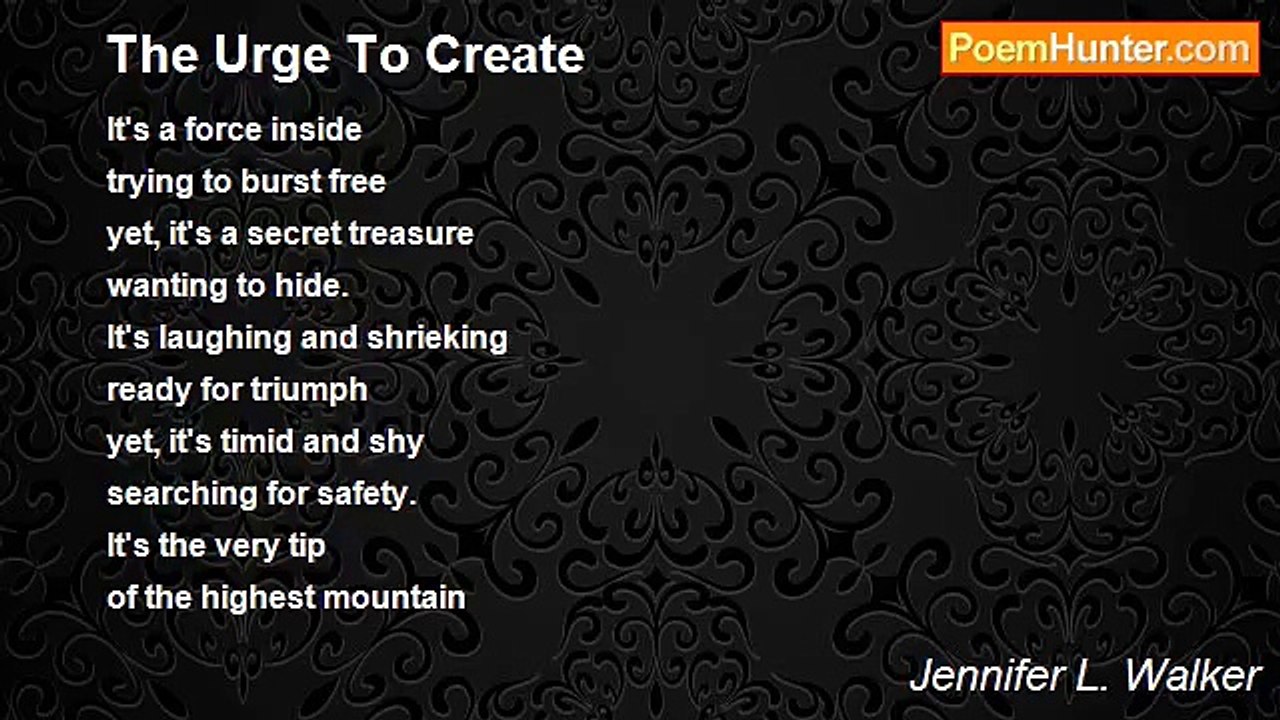 Jennifer L. Walker - The Urge To Create