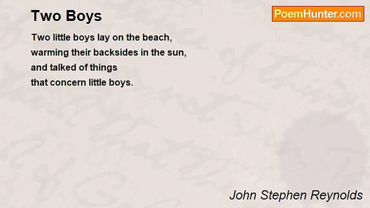 John Stephen Reynolds - Two Boys