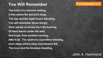 John A. Hammond - You Will Remember