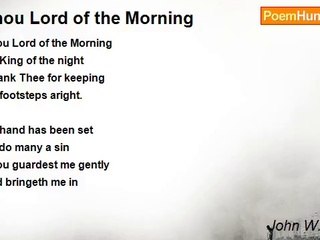 John W. Roach - Thou Lord of the Morning