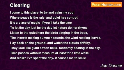 Joe Danner - Clearing