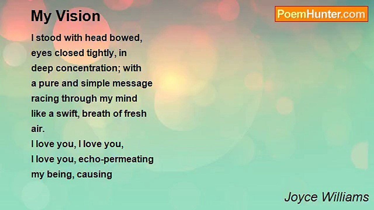 Joyce Williams - My Vision