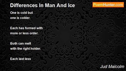 Jud Malcolm Explores the Fascinating Differences Between Man and Ice ❄️