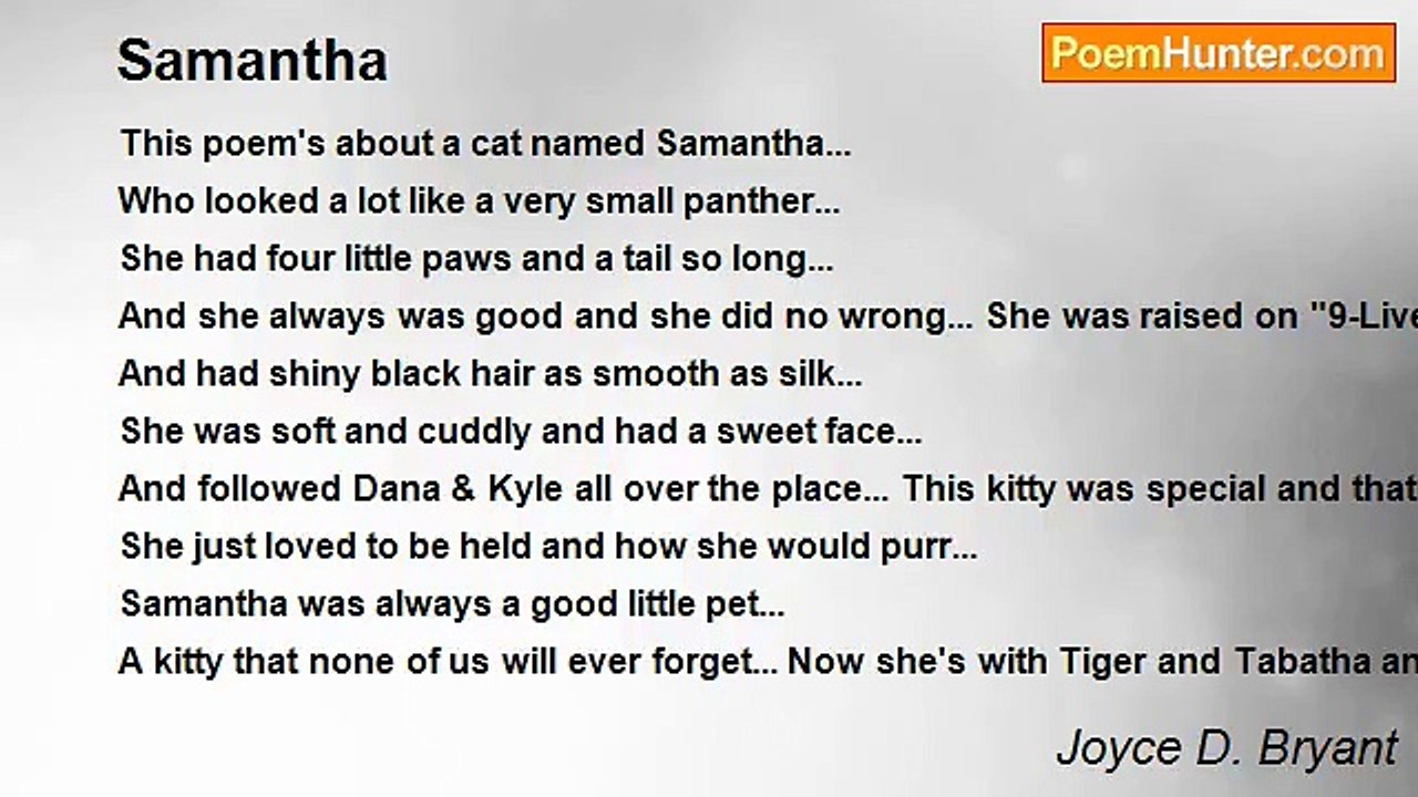 Joyce D. Bryant - Samantha
