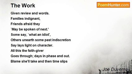 Joe Duvernay - The Work