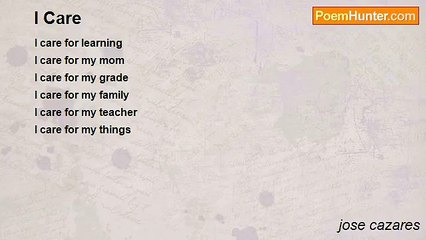 jose cazares - I Care