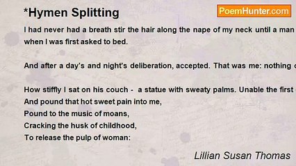 Lillian Susan Thomas - *Hymen Splitting