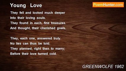 GREENWOLFE 1962 - Young   Love