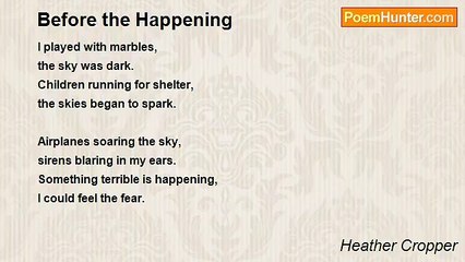 Heather Cropper - Before the Happening