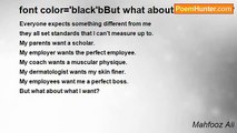 Mahfooz Ali - font color='black'bBut what about what I want?