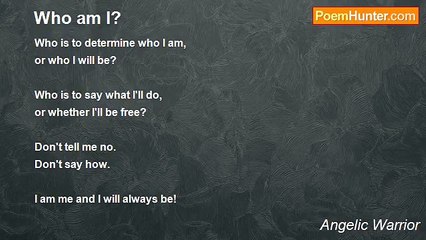 Angelic Warrior - Who am I?