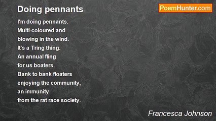 Francesca Johnson - Doing pennants