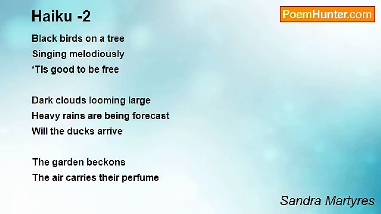 Sandra Martyres - Haiku -2