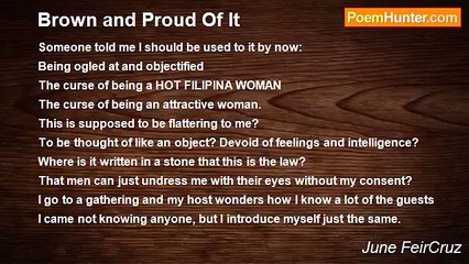 June FeirCruz - Brown and Proud Of It